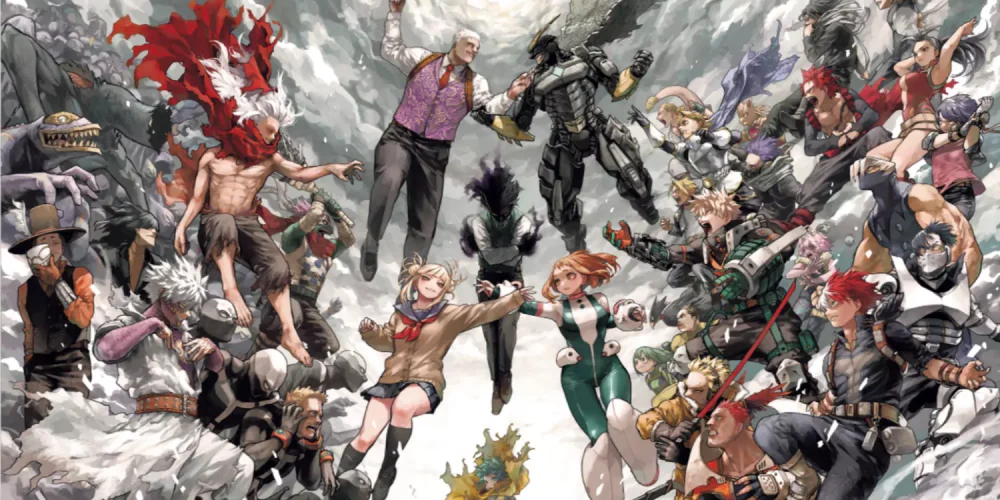Pameran Seni My Hero Academia Ungkap Visual Epik “Heroes vs. Villains” Karya Kohei Horikoshi